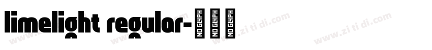 limelight regular字体转换
